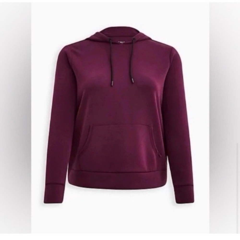 TORRID Active Purple Hooded Sweatshirt - Picture 2 of 9